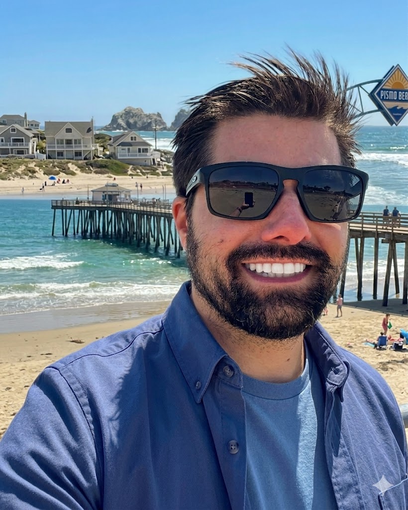 Andrew at Pismo Beach, California